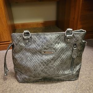 Shiny Gray purse